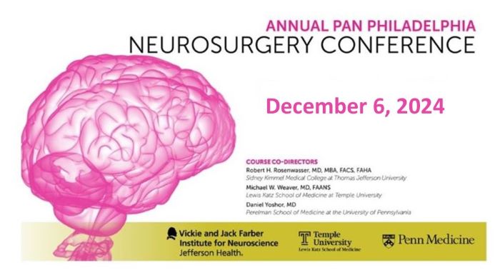 36th Annual PAN Philadelphia Neurosurgery Conference Banner